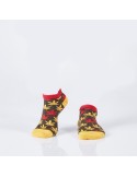 Khakifarbene kurze Damensocken mit bunten Blättern SD39 – Online-Shop – Boutique